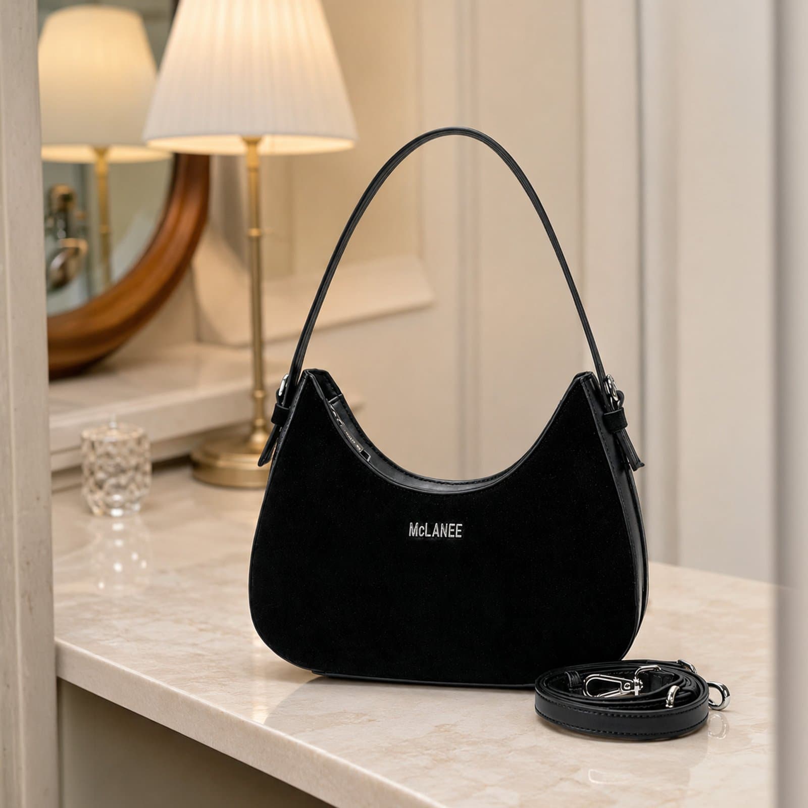 Elysia Leather Hobo Bag